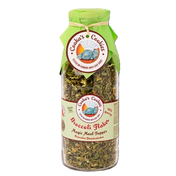 Cookas Cookies Topping & Tillskott Till Hundens Foder Broccoli Flakes